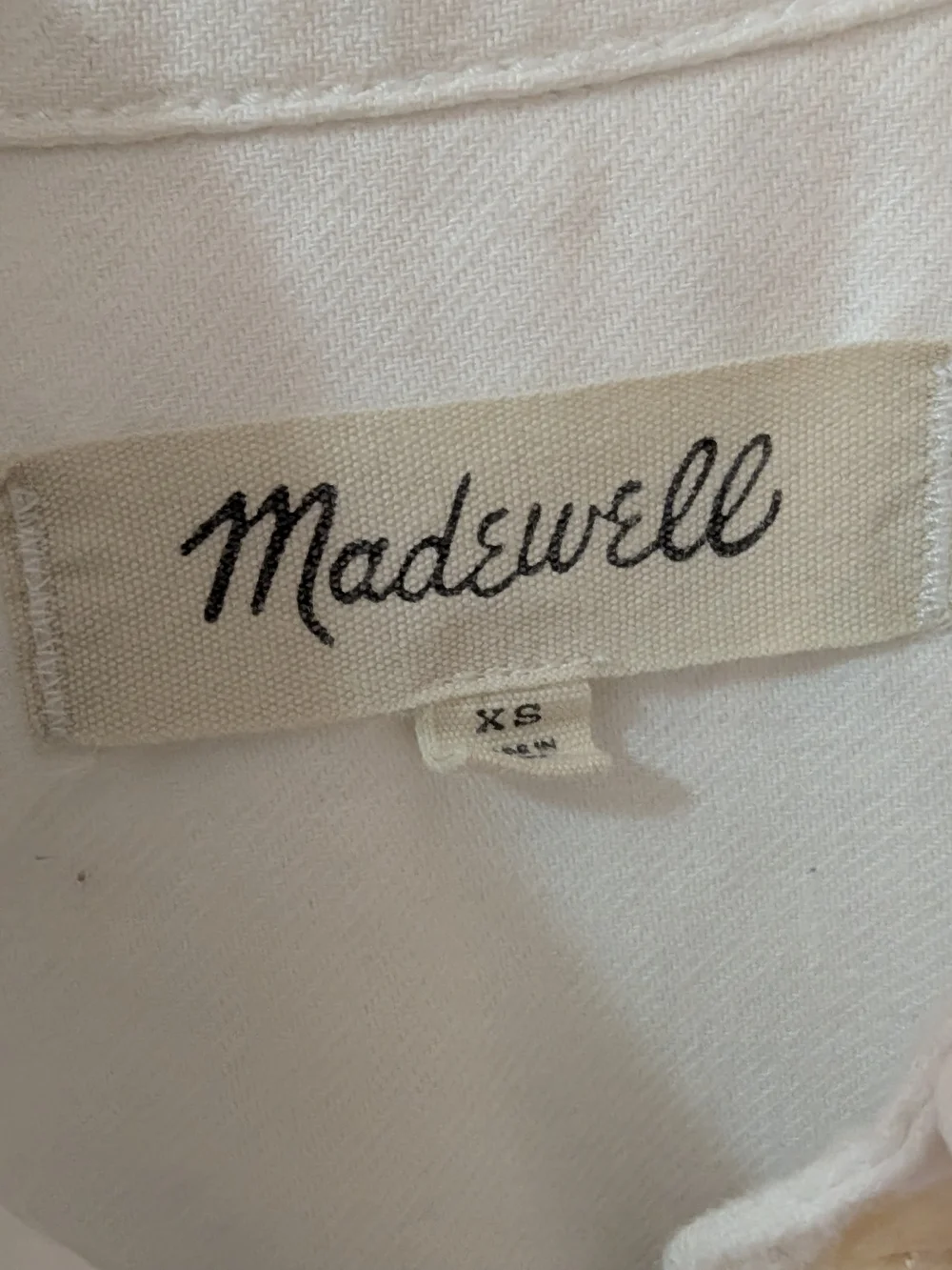 Madewell White Cotton Courier Short Sleeve Shirt - Picture 5 of 6